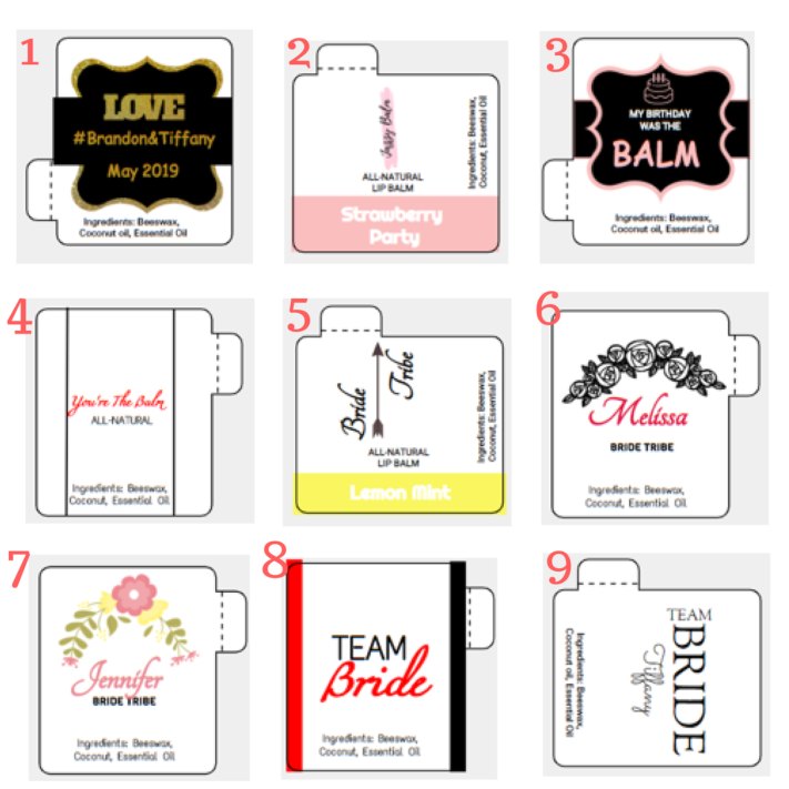 custom Lip Balm labels