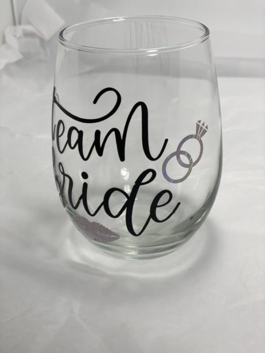 team bride glass