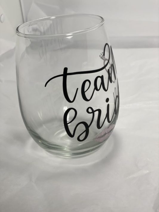 team bride glass